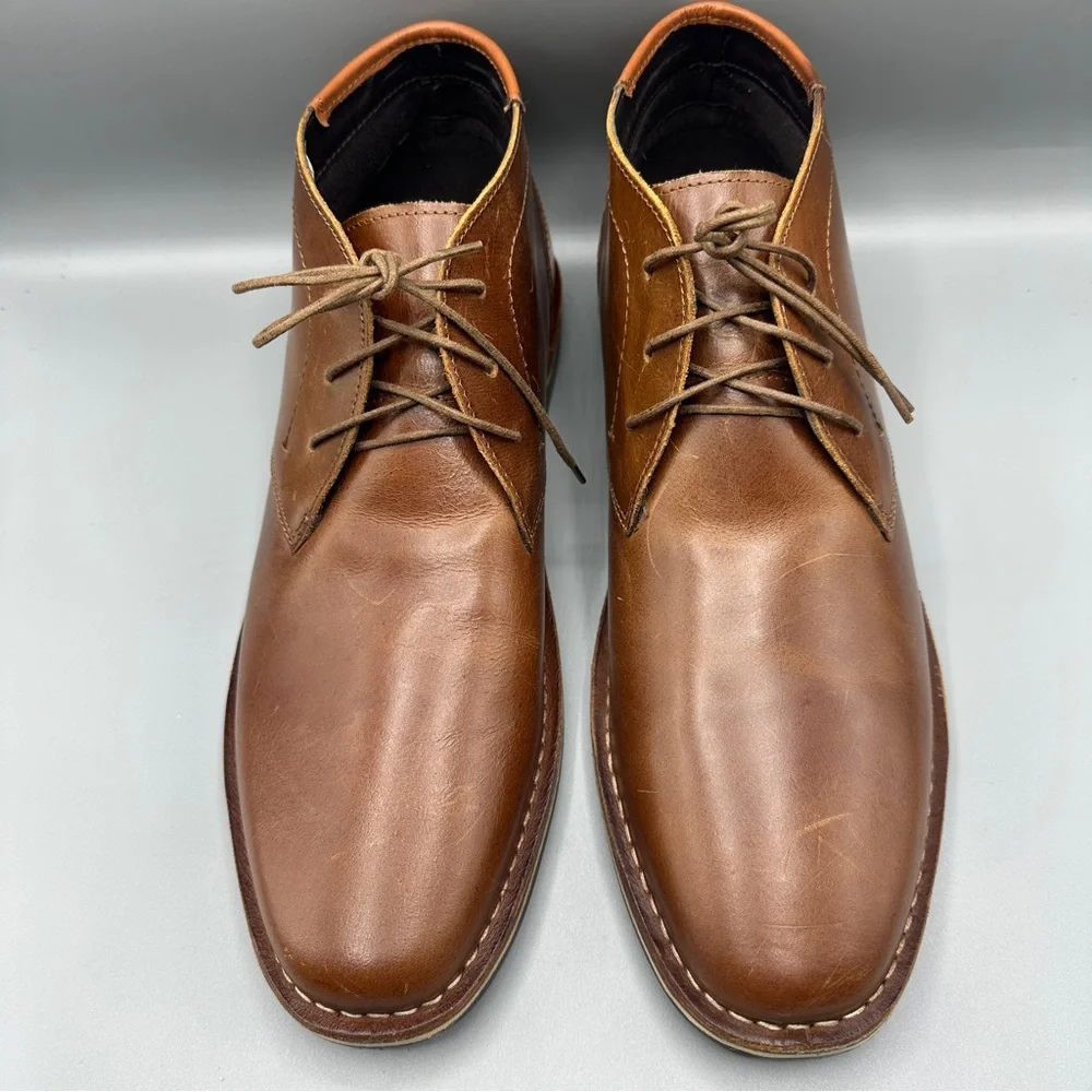 Steve Madden Harken1 247 Chukka Leather Boots Size 15 Brown